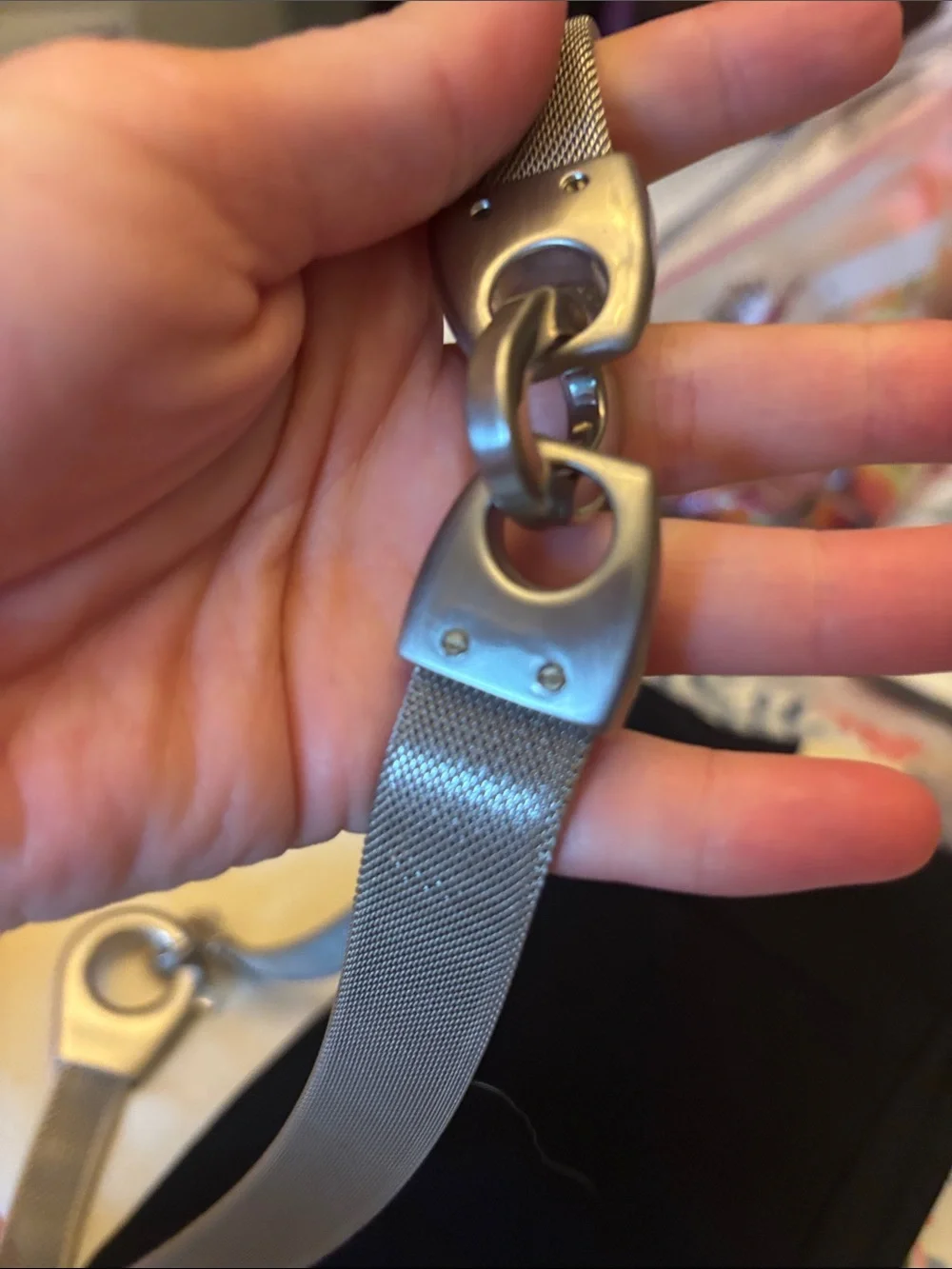 Joan and David Vintage Metal Mesh Belt